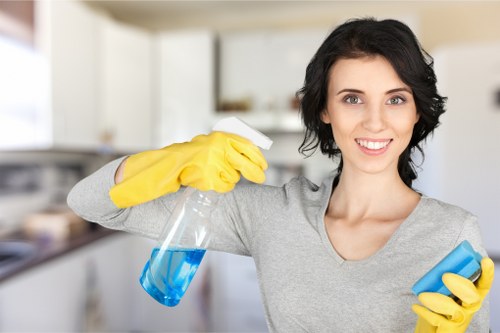 Local cleaning team planning a service for a mixed-use building in Elephant and Castle