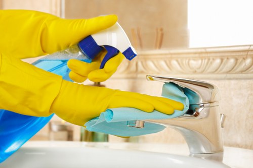 Detailed kitchen and bathroom cleaning before moving into a new property